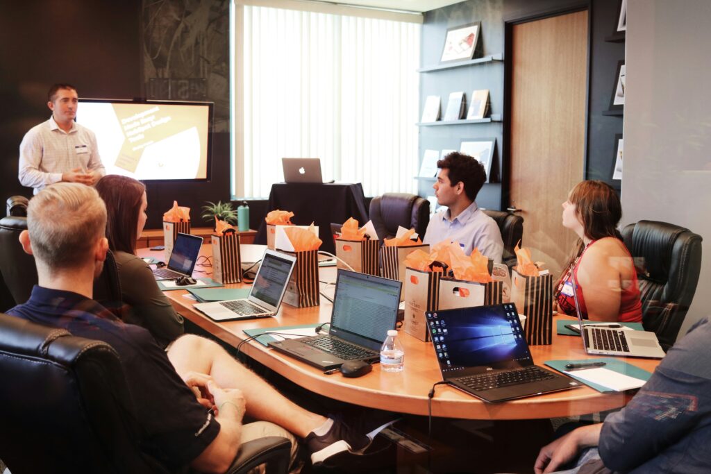 in-person product presentations