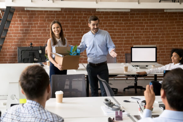 newly hired woman for an entry-level sales position